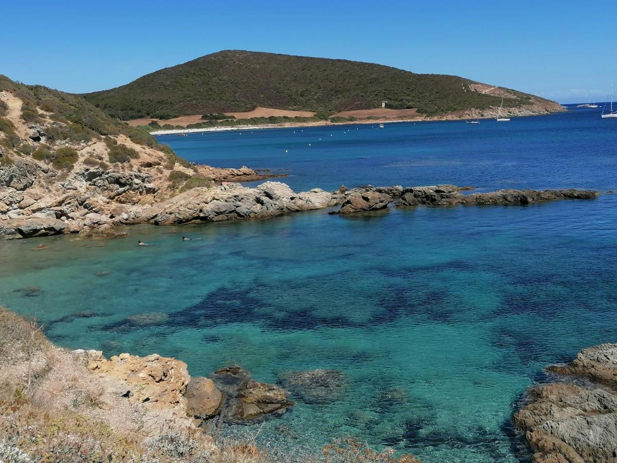 Coin De Paradis Vue Dominante Sur Mer, Montagne Et Tour Genoise Avec Jacuzzi Pino Zewnętrze zdjęcie