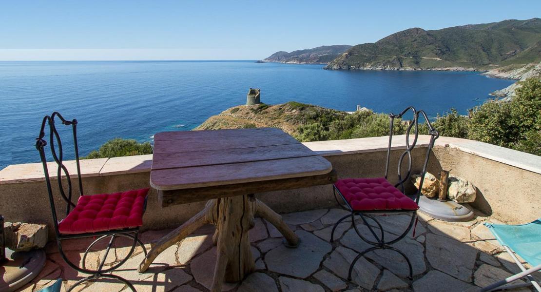Coin De Paradis Vue Dominante Sur Mer, Montagne Et Tour Genoise Avec Jacuzzi Pino Zewnętrze zdjęcie